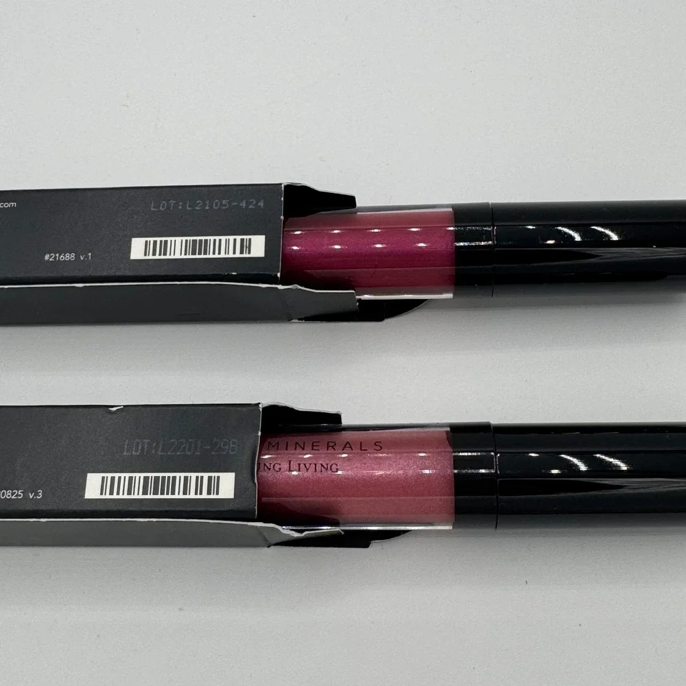 Young Living Savvy Minerals Lip Gloss Set Maven & Abundant 0.18oz Each New